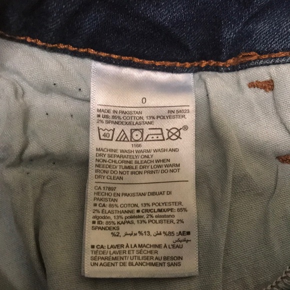 Old Navy high rise button fly jeans size 0 - Picture 5 of 10
